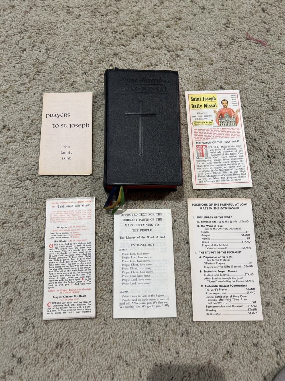 Vintage 1959 St Joseph Daily Missal Confraternity Version Catholic F26
